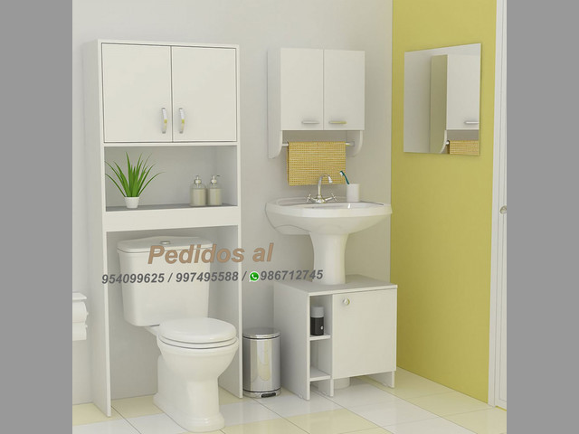 Mueble Optimizador De Baño Barcelona Blanco S- 230 soles