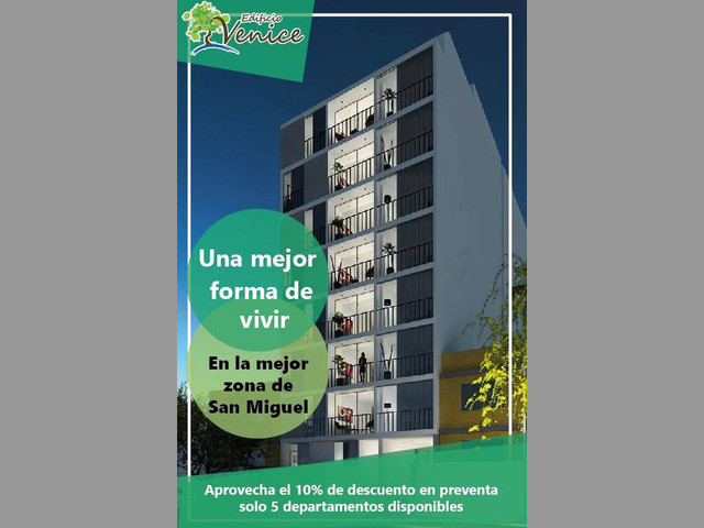 PREVENTA DE DEPARTAMENTOS EN SAN MIGUEL