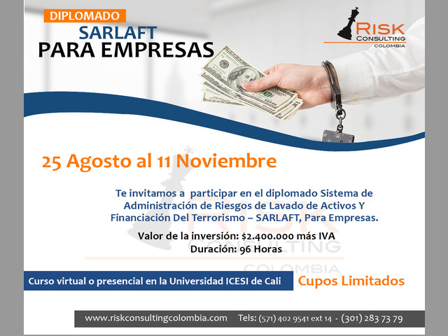 DIPLOMADO SARLAFT PARA EMPRESAS RISK CONSULTING COLOMBIA
