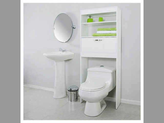 Muebles modernos (Organizador de baño sobre inodoro Málaga) S-235 soles