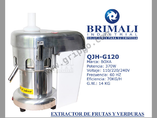 EXTRACTOR DE FRUTAS Y VEGETALES BOXA BRIMALI INDUSTRIAL LIMA