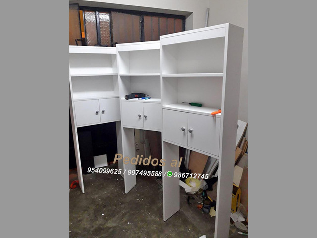 Muebles de melamina para baño (optimizador de baño madrid) s-240 soles